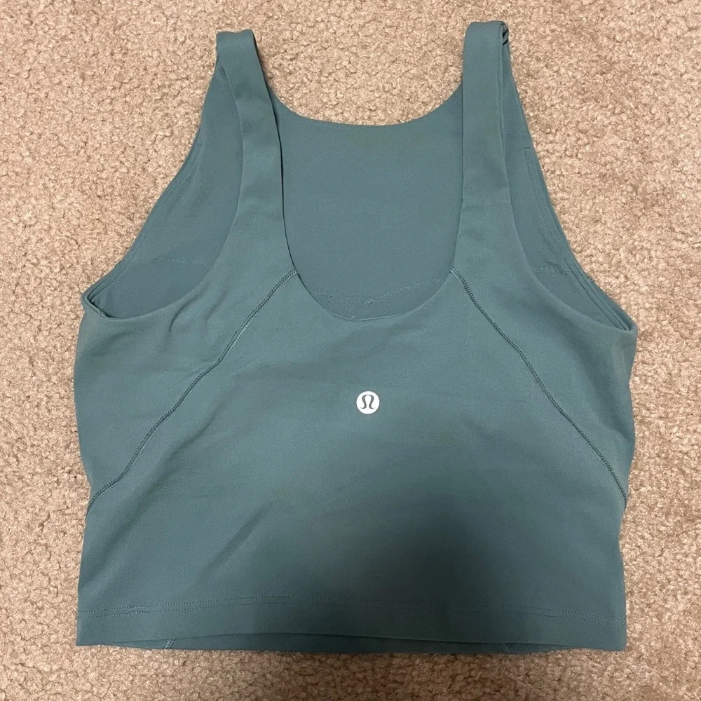 Lululemon Align High-Neck Tank Top in Tidewater Teal - Size 4